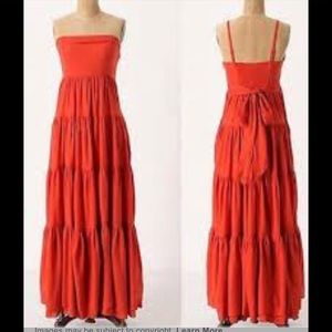 Edme & Esvllte boho strapless maxi dress size 10